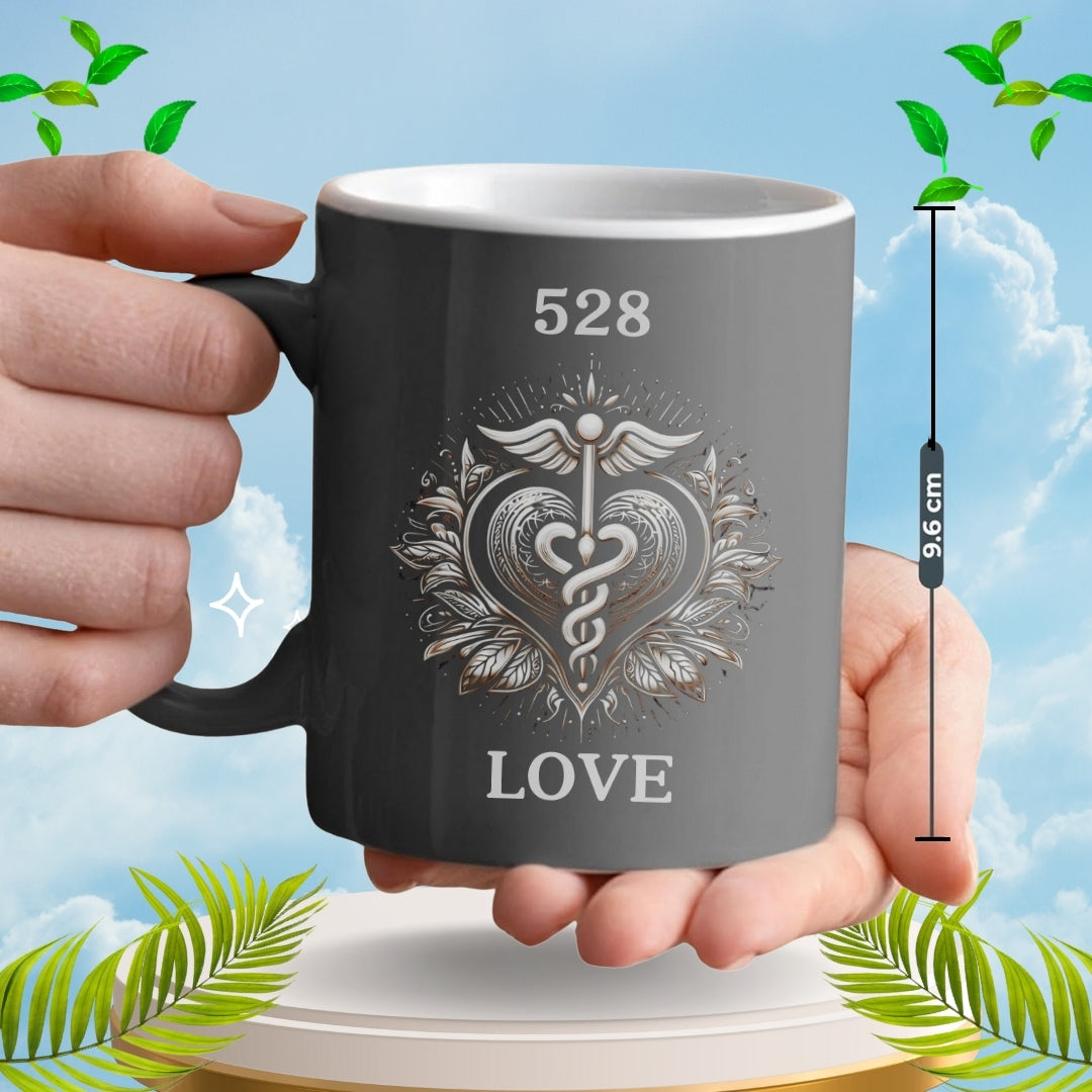 Grey 528 Love Ceramic Mug – 330ml